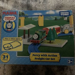 Thomas And Friends Takara Tomy Percy With Action Freight Car Set