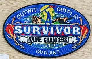 Survivor Game Changers Embroidered Patch Cbs Tv Show Season 34 Iron On Castaways
