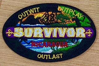 Survivor Nicaragua Embroidered Patch Cbs Tv Show Season 21 Iron On Castaways