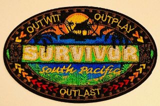 Survivor South Pacific Embroidered Patch Cbs Tv Show Season 23 Iron On Castaway