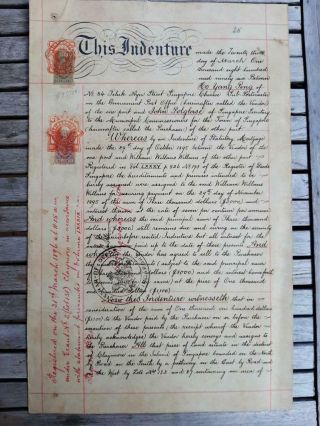 Straits Settlements Document Singapore Revenues $25 1896 Fiscal