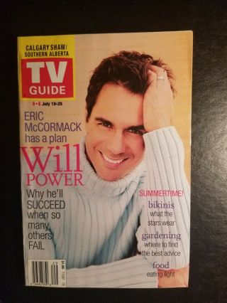 Tv Guide July 19 - 25 2003 Eric Mccormack On Cover