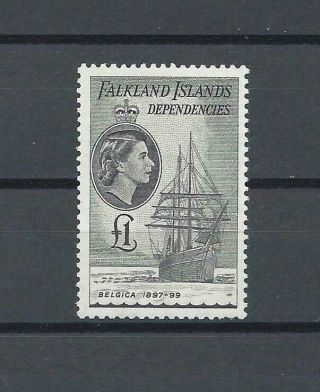Falkland Islands Dependencies 1954 - 62 Sg G16 Mnh Cat £55