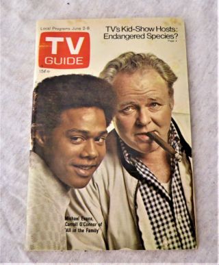 Tv Guide All In The Family June 2 1973 Carroll O 