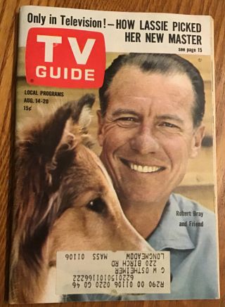 Aug.  14,  1965 Tv Guide Hazel - Shirley Booth - Lassie - Robert Bray The Lennon Sisters