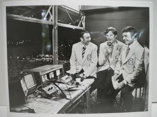 Howard Cosell,  Don Meredith & Frank Gifford " World Of Sports " Abc Tv Press Photo