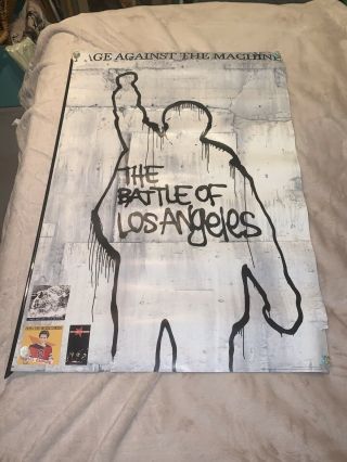 Rage Against The Machine Rare 1999 Double Sided Promo Poster 24x36 Battle Of La