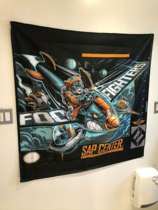 Foo Fighters San Jose Ca Sap Center Concert Poster Flag Tapestry 3x4 Feet Banner