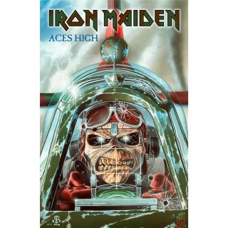 Official Licensed - Iron Maiden - Aces High Textile Poster Flag Metal