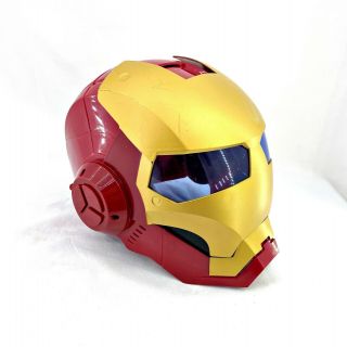 Marvel 2010 Iron Man 2 Deluxe Helmet Electronic Ironman Flip Up Helmet