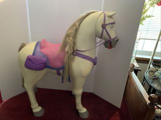 32 " Disney Princess Maximus Ride On Horse Figure Moves Head Trotting Sounds