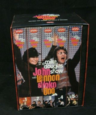 The Mike Douglas Show John Lennon & Yoko Ono 5 Vhs Box Set