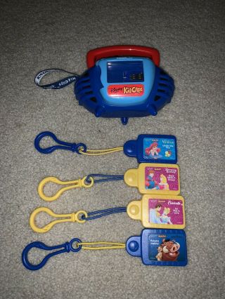 Vintage 2002 Disney Kid Clips Music Player With 4 Clips