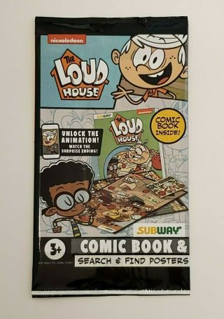 Nickelodeon The Loud House Comic Book Search And Find Posters Subway Toy