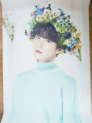 K - Pop Bts World Tour " Love Yourself " Official Limited Suga Poster On Tube