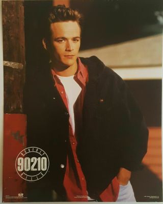 Vtg Luke Perry Beverly Hills 90210 Sexy Dylan 16x20 Poster 1991 Spelling Ent