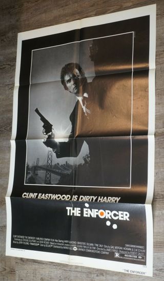 1976 The Enforcer Dirty Harry Clint Eastwood Movie Poster 27 " X 41 "