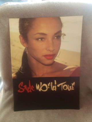 Sade 1988 World Tour Concert Program Book Booklet 12 " X 16 " Vintage Rare
