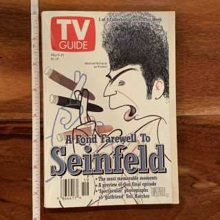 Tv Guide A Fond Farewell To Seinfeld,  Kramer Cover,  May 9 - 15,  1998,