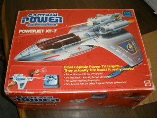 Mattel Captain Power Powerjet Xt - 7 In Room (tv?) No Man