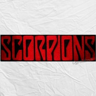Scorpions Logo Embroidered Big Patch For Back Heavy Rock Band Klaus Meine Jabs