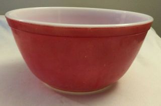 402 Vintage Pyrex Red Mixing Nesting Bowl 1 1/2 Qt