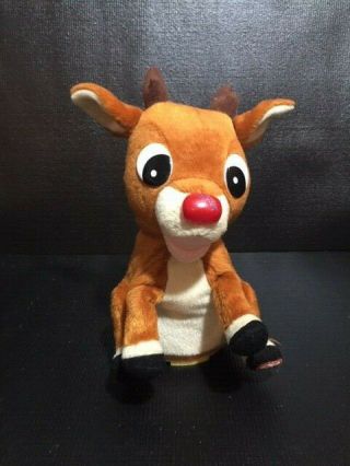 Gemmy Vintage Rudolph The Red Nosed Reindeer Talking Singing 8 