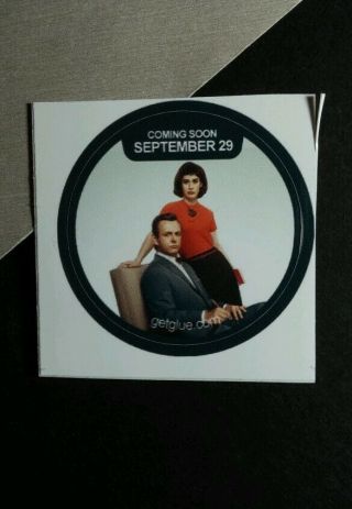 Masters Of Sex Michael Sheen Lizzy Caplan Tv Rare Photo Small Get Glue Sticker