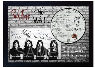 Pink Floyd The Wall Signed Autographed Framed Photo Cd Disc 1