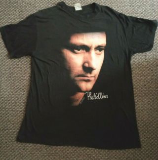 Phil Collins,  Vintage,  But Seriously World Tour 1990,  T.  Shirt,  Size Large / Xl