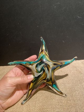 Murano Style Starfish Paperweight
