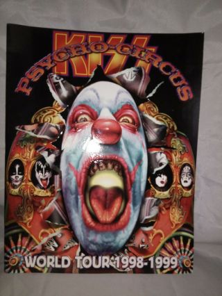 Kiss Psycho Circus Tour Book Gene Simmons Paul Stanley Ace Frehley Program