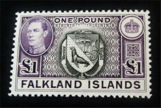 Nystamps British Falkland Islands Stamp 96 Og H $95 J15y2596