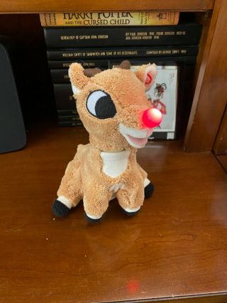 Gemmy Christmas Rudolph the Red Nosed Reindeer Singing Plush Lights 2