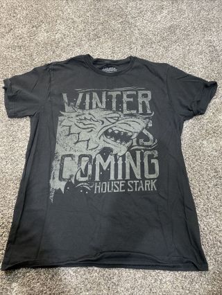 House Stark Game Of Thrones Winter Is Coming T - Shirt M Pre - Owned