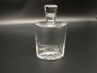 Atlantis Crystal Glass Elegant Whiskey Decanter With Stopper 8 "
