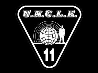 The Man From Uncle Stickers - Napoleon Solo 11 - White Print On Clear Vinyl