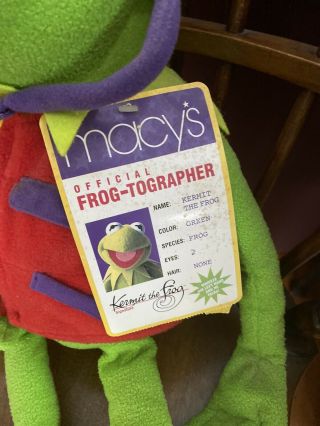 Macys Official Frog - Tographer Kermit the Frog Plush w/ Camera 26 