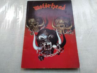 Motorhead 1982 " Iron Fist " Tour Programme