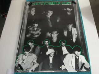 1980 Vintage The Psychedelic Furs On Columbia Promo Poster Post Punk