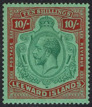 Leeward Islands 1921 Kgv 10/ - Wmk Multi Script Ca