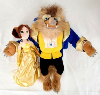 Walt Disney Beauty And The Beast Ballroom Outfits Belle & Beast Character Plush