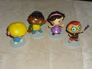 Hard To Find Disney Little Einsteins 3 " Figurines Set Of Four Cake Toppers