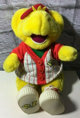 Vintage 1994 Bj Barney & Friends Stuffed Animal Dinosaur Lyons Pbs 1 Baseball