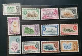 British Honduras 1953 Qeii 1c To $5 Sg 179 - 190 Sc 144 - 151 Pictorial Set 12 Mnh