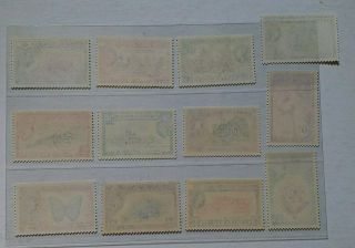 BRITISH HONDURAS 1953 QEII 1c to $5 SG 179 - 190 Sc 144 - 151 pictorial set 12 MNH 2