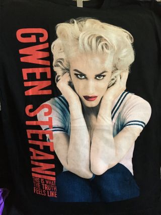 Nwot Gwen Stefani This Is What The Truth Feels Like Tour Shirt,  Black - Sz Xl
