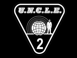 The Man From Uncle Stickers - Illya Kuryakin 2 - White Print On Clear Vinyl