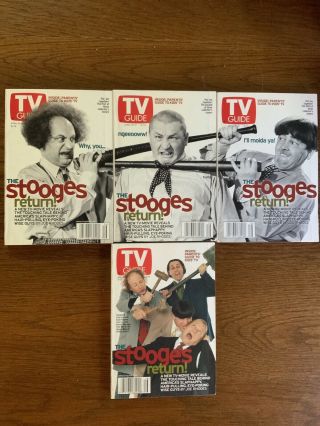 Tv Guide The Three Stooges April 15 - 21,  2000,  Collector 