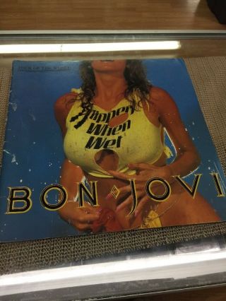 Vintage Concert Program Bon Jovi Slippery When Wet Tour Of The World